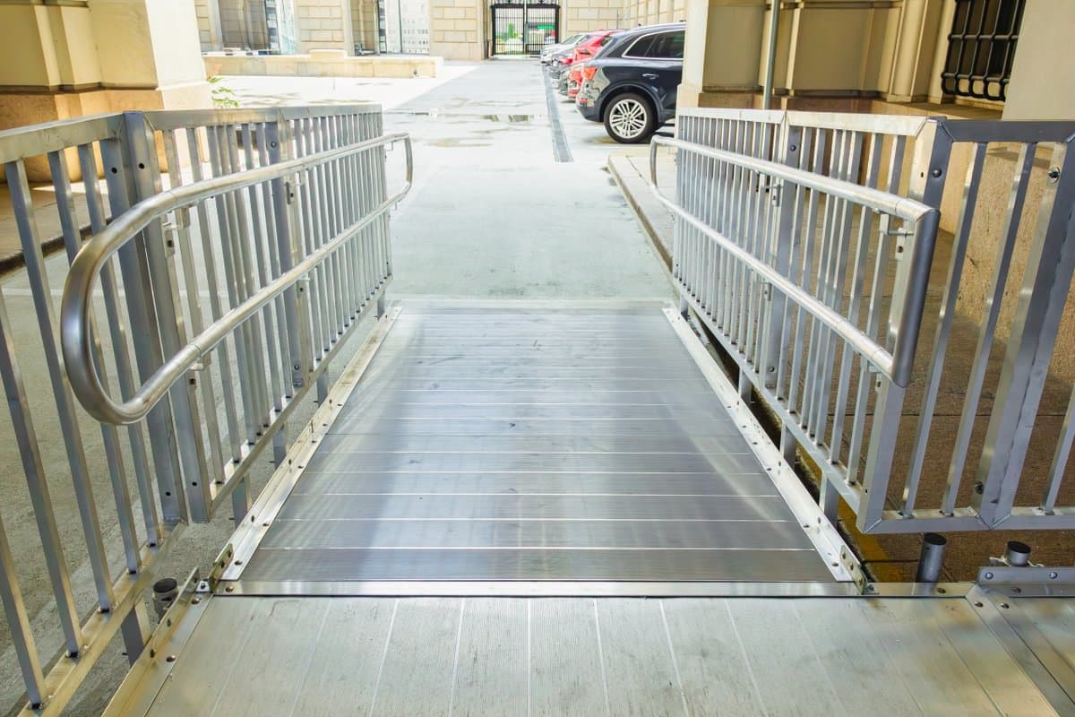 Rampit USA aluminum ramp installation at a residential property